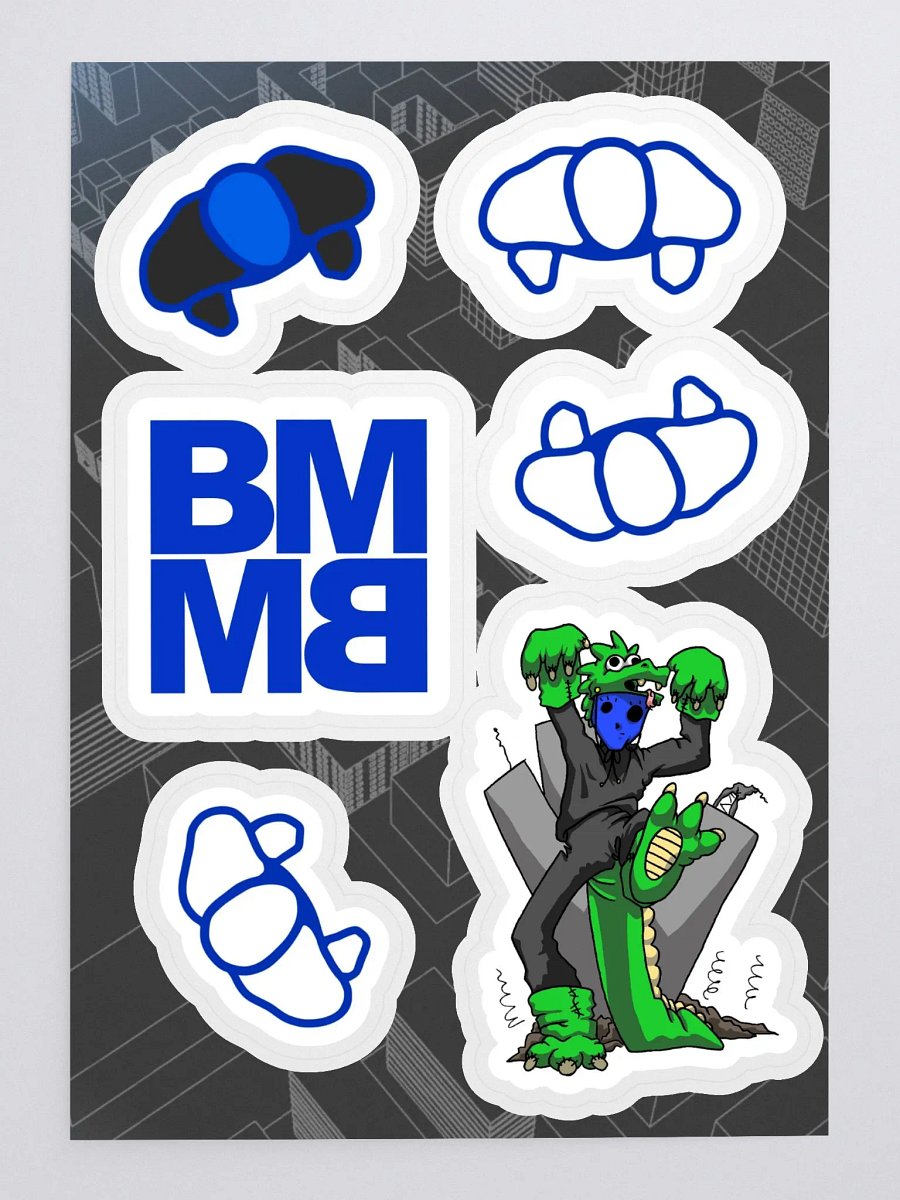 Blue Man Group's Farewell to An Era Fan Kiss Cut Sticker Sheet product image (3)