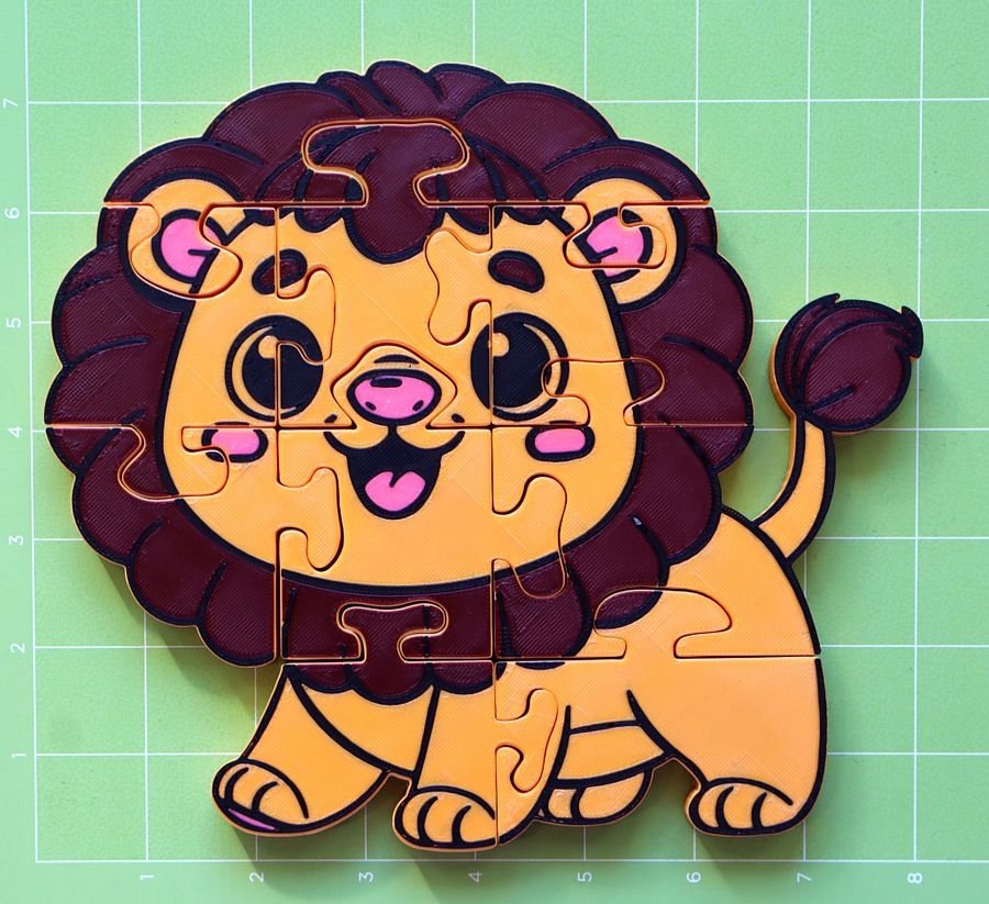 Lion 3D Printed Puzzle – A Roaring Good Time in Every Piece! product image (4)