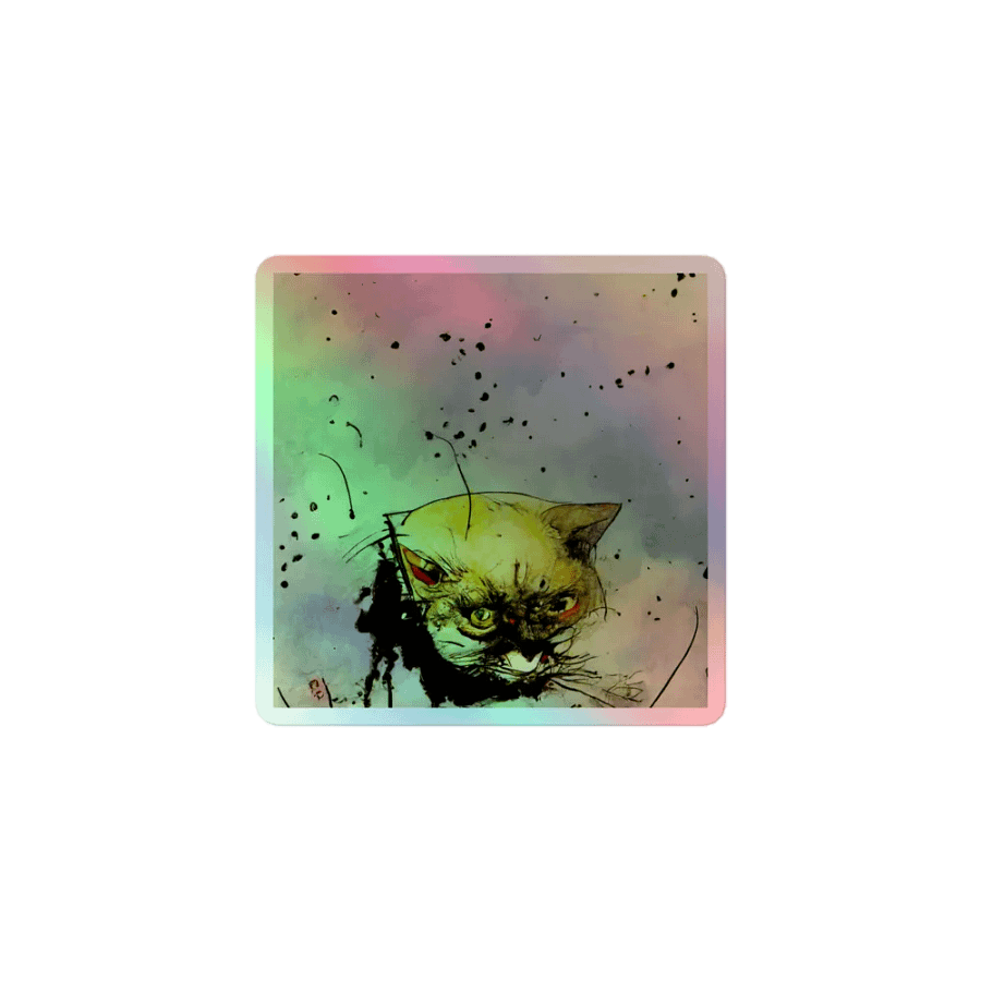 Grumpy Cat Holographic Sticker Sheet product image (1)