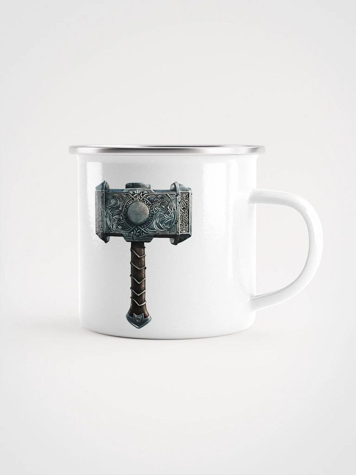 Mjolnir - Thor's Hammer Enamel Mug product image (1)
