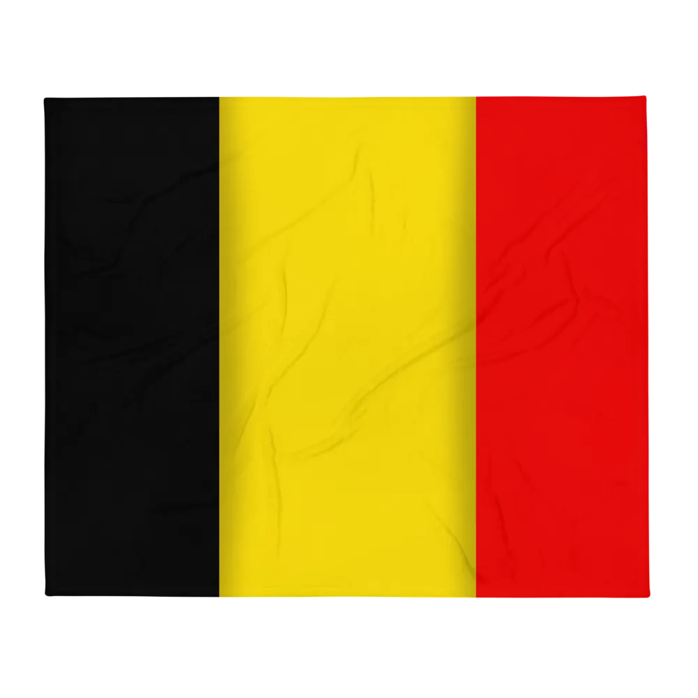 Black Yellow Red Flag Colored Throw Blanket product image (2)
