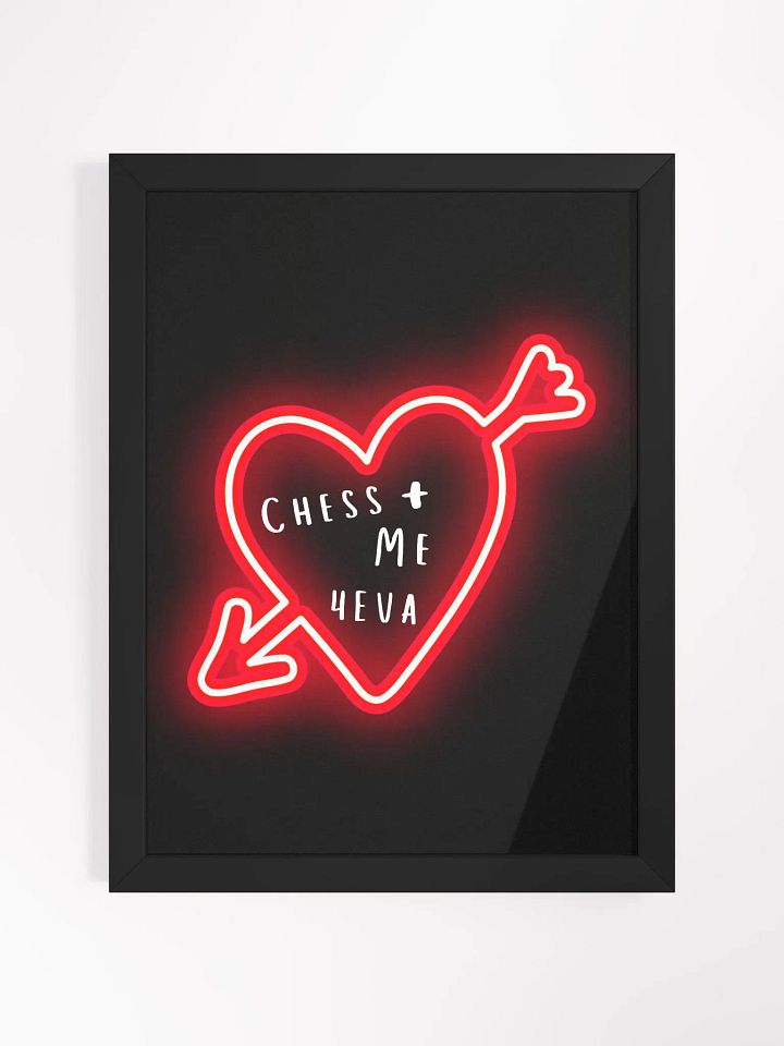 Love Chess Framed Print product image (1)
