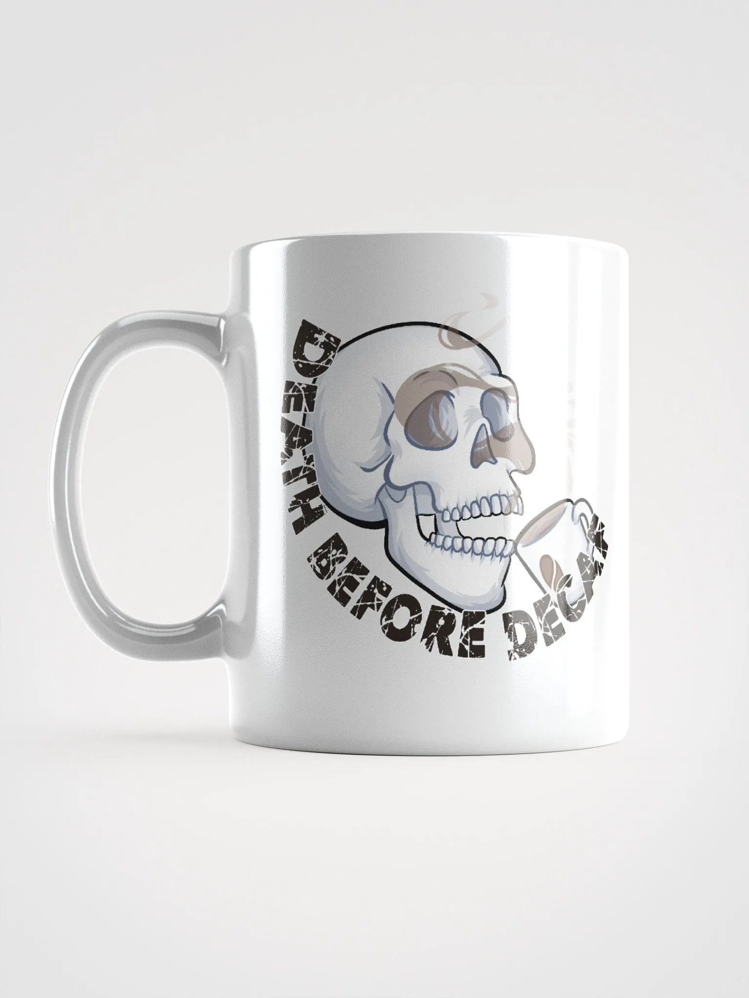 Death Before Decaf White Coffee Mug product image (6)