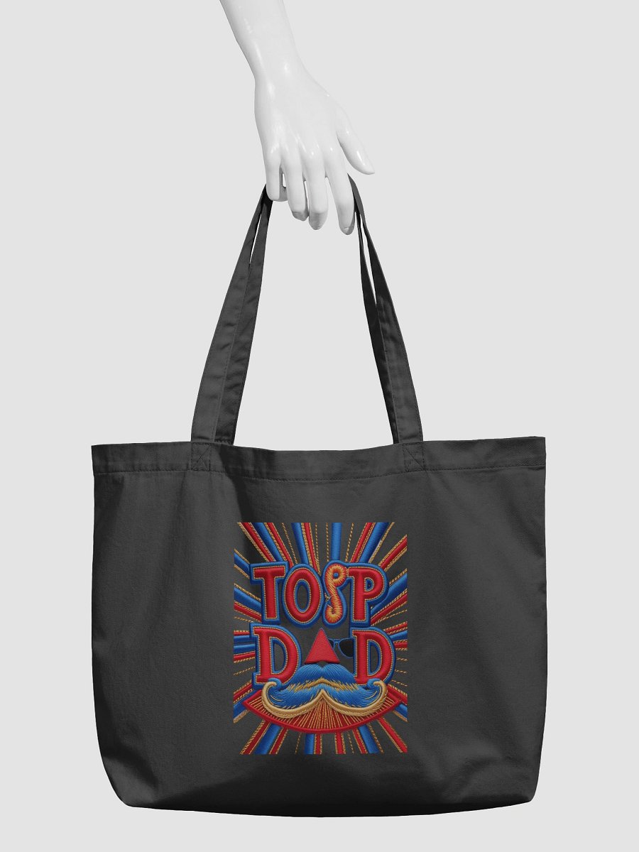 Top Dad Mustache Swirl Tote Bag product image (5)