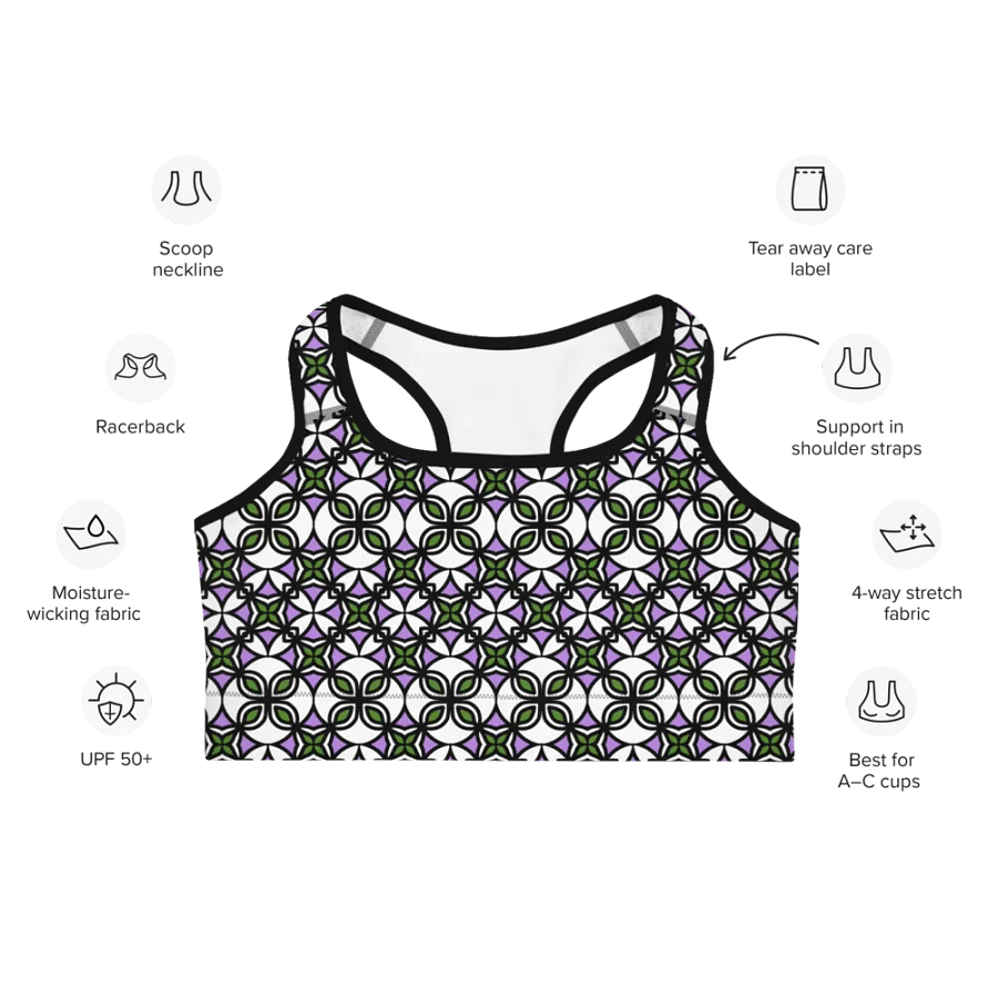Gender Queer Abstract (3) - Sports Bra product image (5)