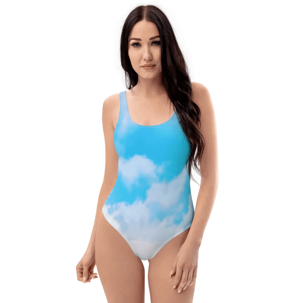 Blur Cloud Rainbow Design one piece Swimsuit - V6 product image (5)