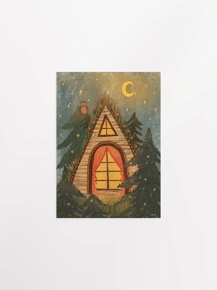 moonlight cabin in the woods product image (1)