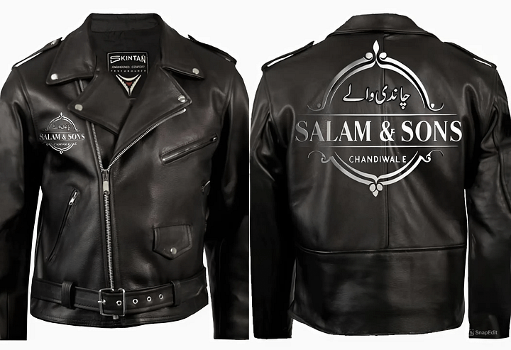 SALAM & SONS CHANDIWALE Leather Men Casual Warm Jacket Black product image (1)