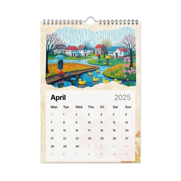 FOLK ART WALL CALENDAR 2025 product image (1)