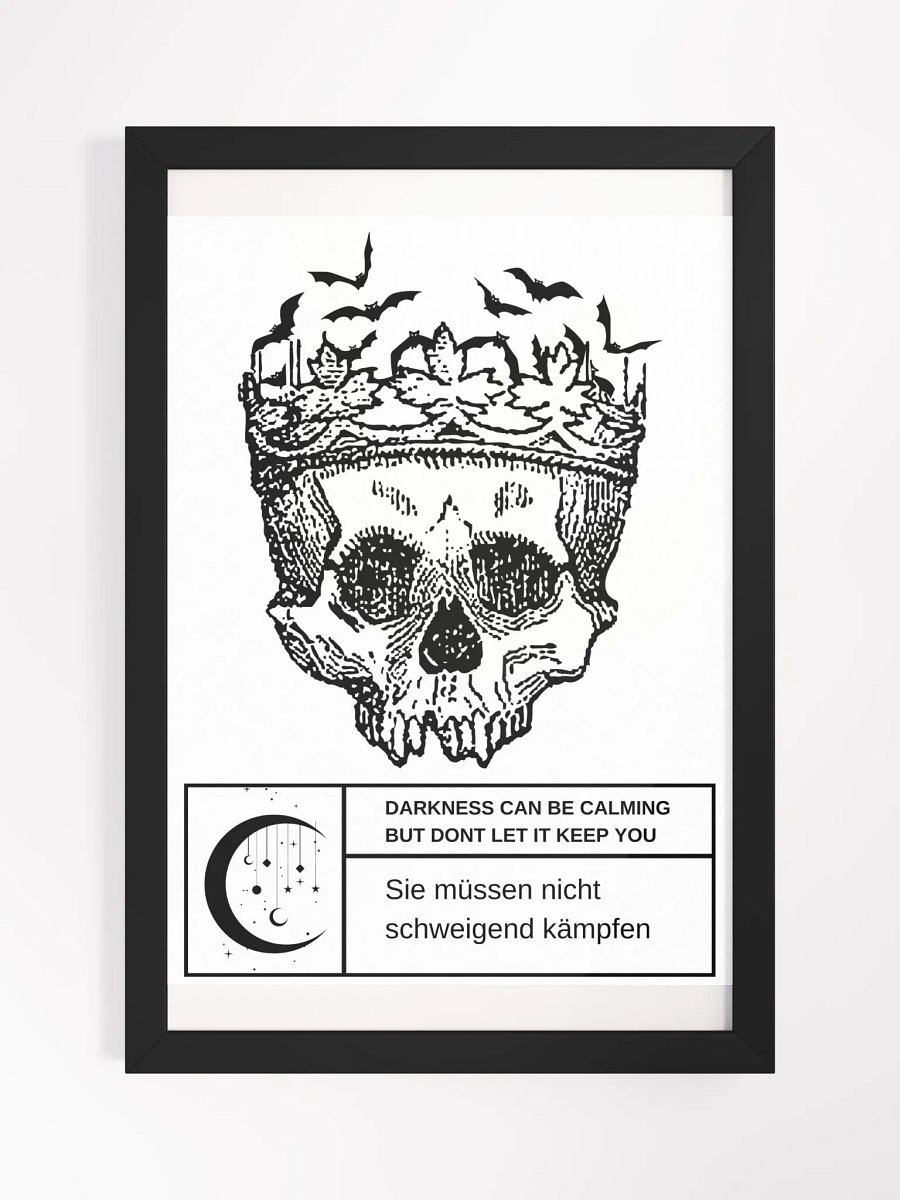 Framed Skull Bats (Black) product image (5)