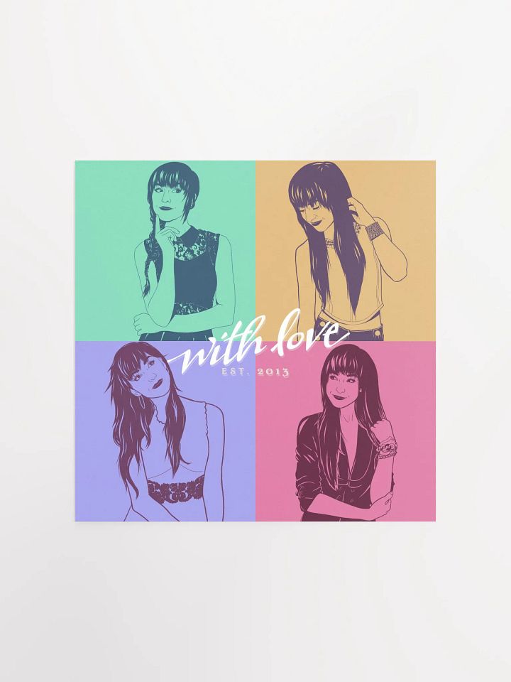 With Love Pop Art Poster product image (1)