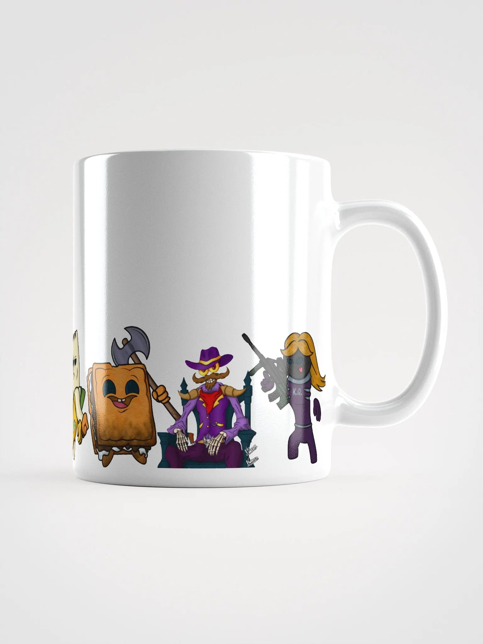 Whimsical Characters White Glossy Mug product image (1)