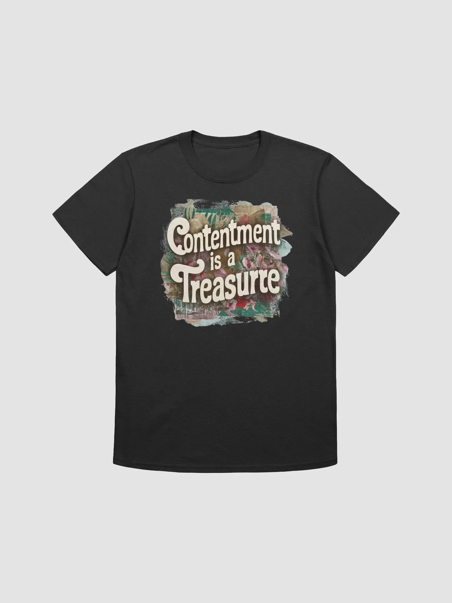 Contentment is a Treasure - Serene and Inspirational Graphic Tee product image (1)