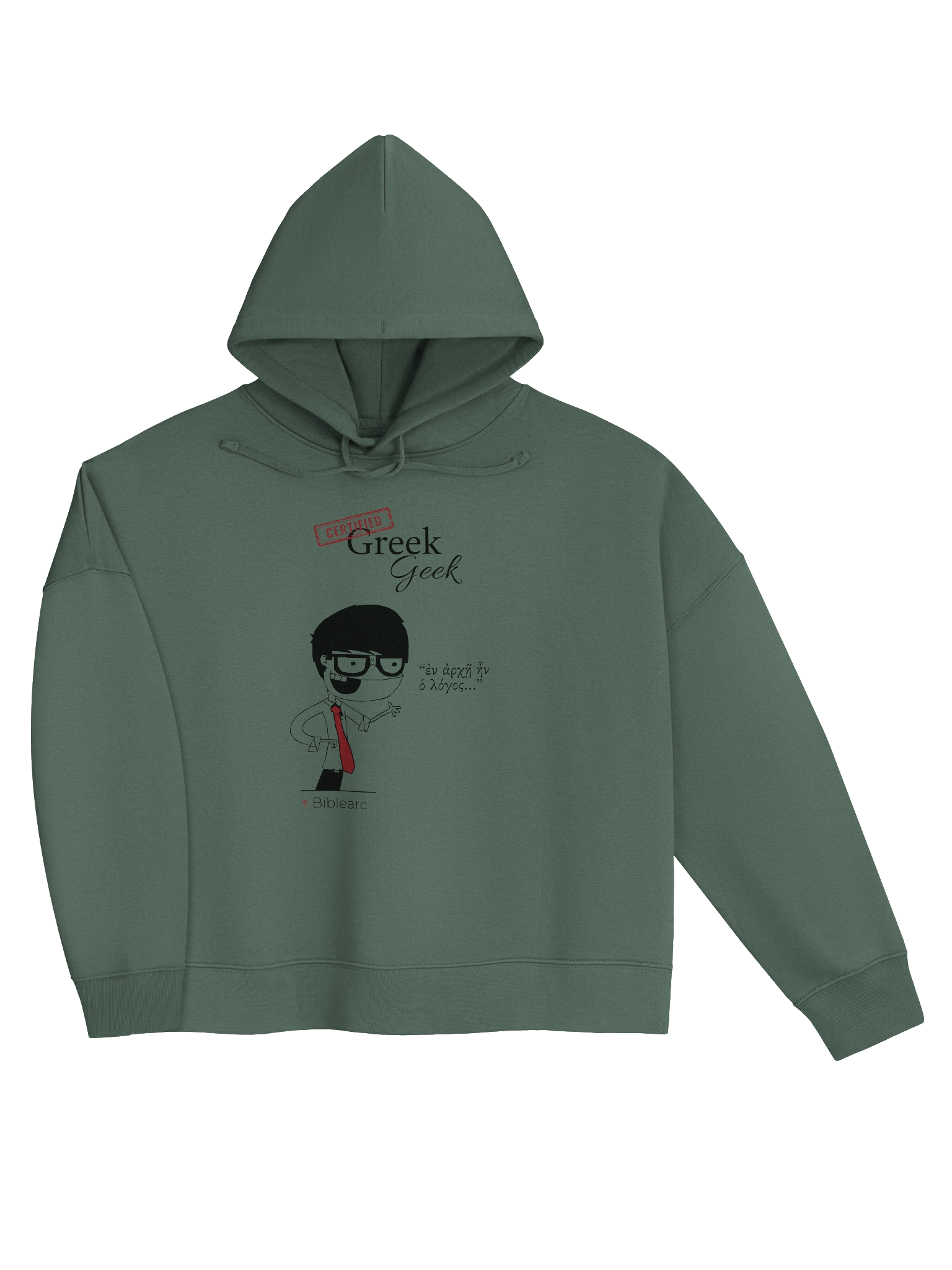 Greek Geek Women’s Short-Cut Hoodie product image (3)