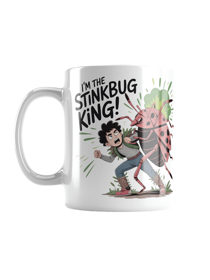 Stinkbug King White Glossy Mug product image (3)