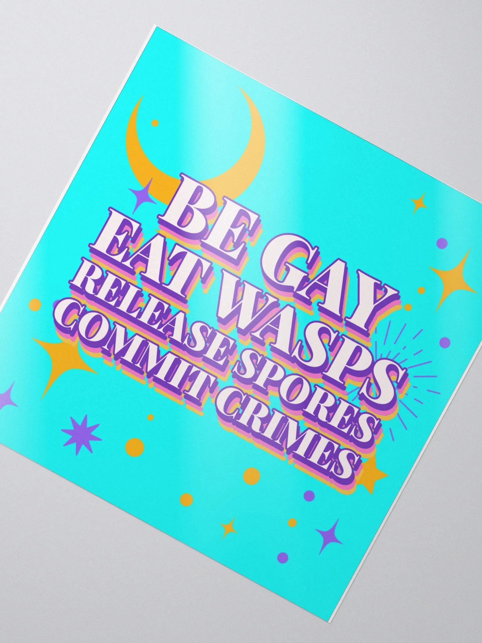 Cordyceps propaganda bubble free stickers product image (3)