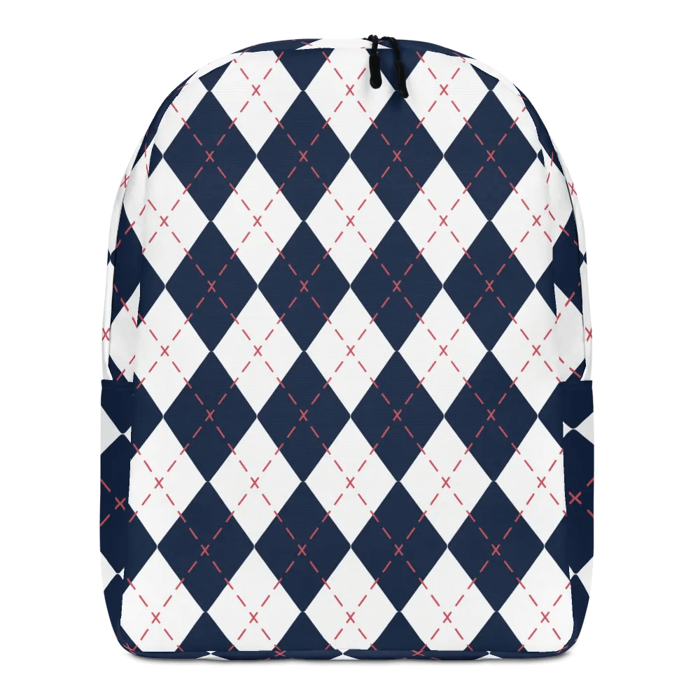 Argyle Elegance All-Over Backpack product image (2)