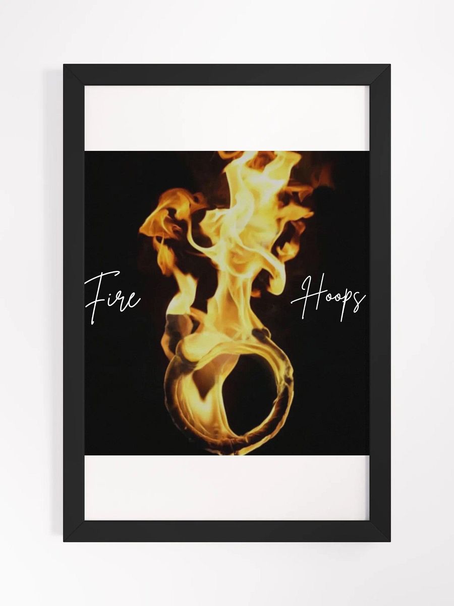 Wall Art Fire Hoops Framed High-Quality Matte Poster (in) product image (1)