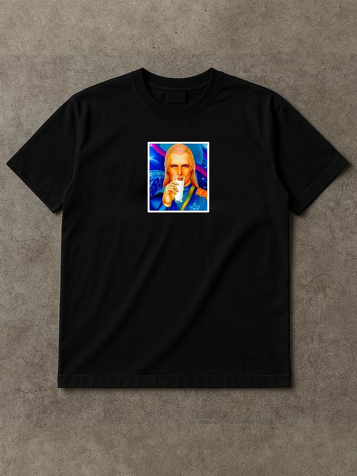 Lord Ashtar Drinking Raw Milk T-Shirt product image (1)