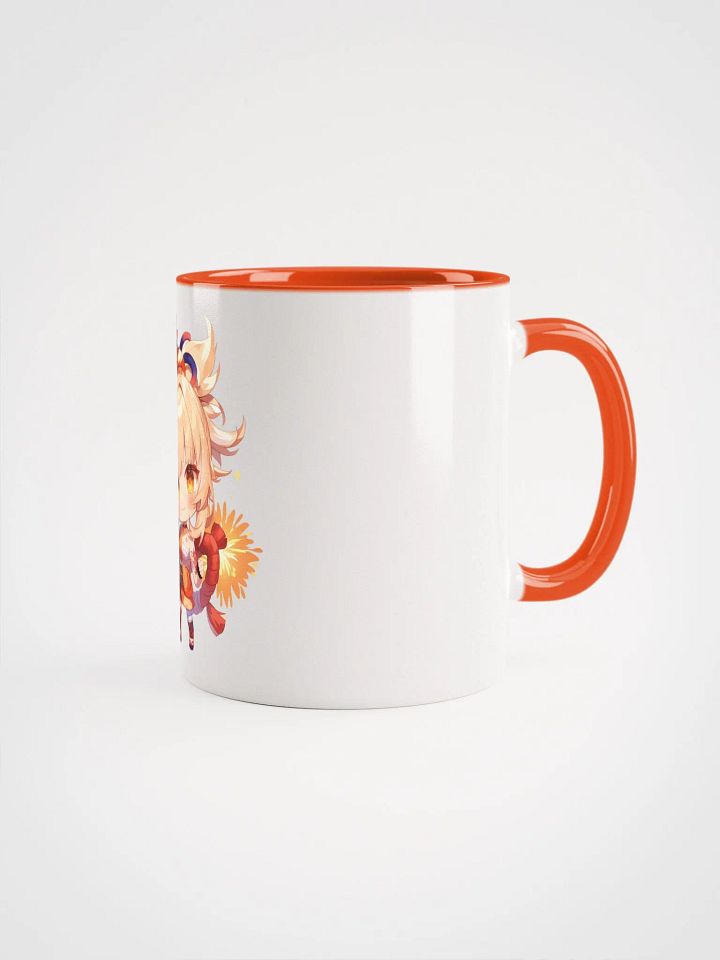 Yoimiya Genshin Impact Ceramic Mug – Orange Handle & Interior product image (2)