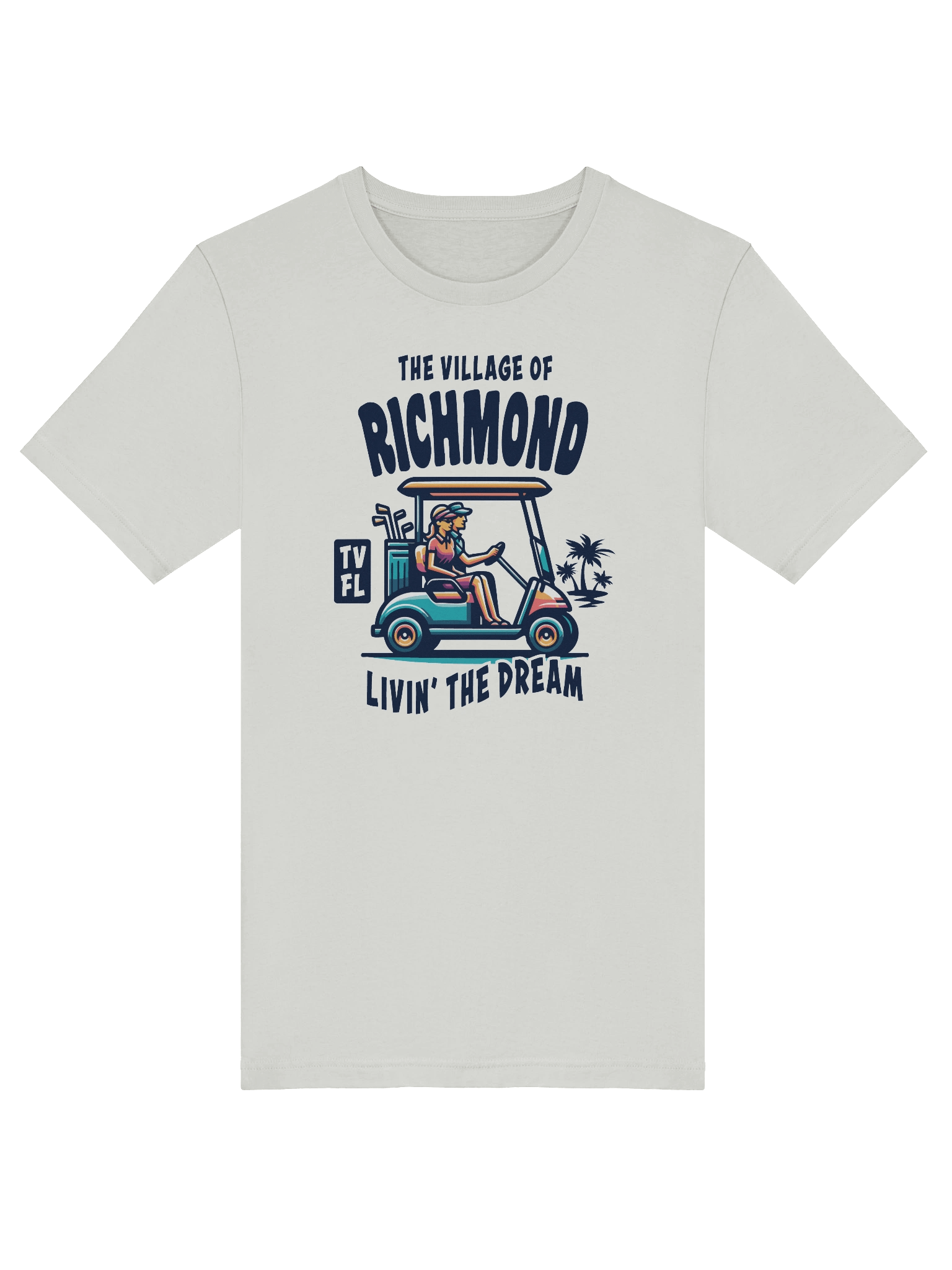 The Village of Richmond TV FL Golf Cart Design T-Shirt product image (38)