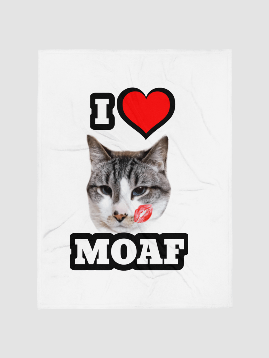 I ❤️ Moaf Throw Blanket product image (1)