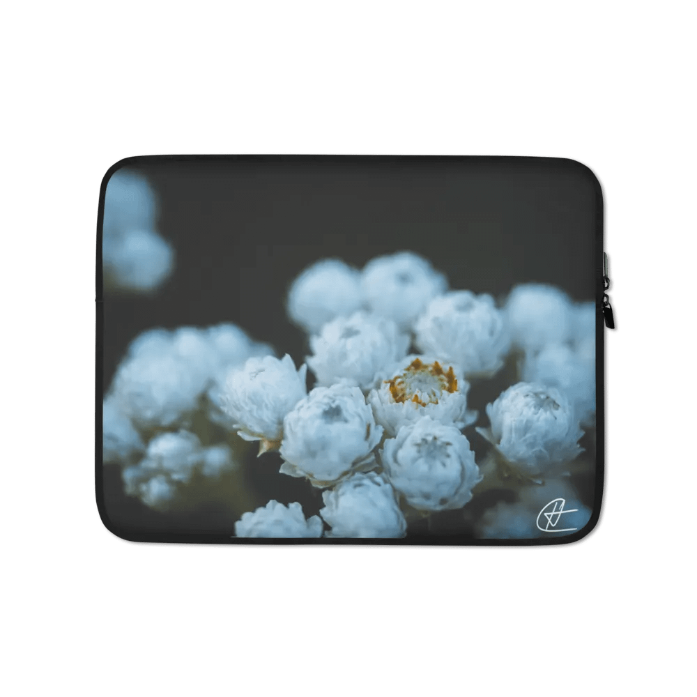 Small White Flowers Laptop Sleeve product image (1)