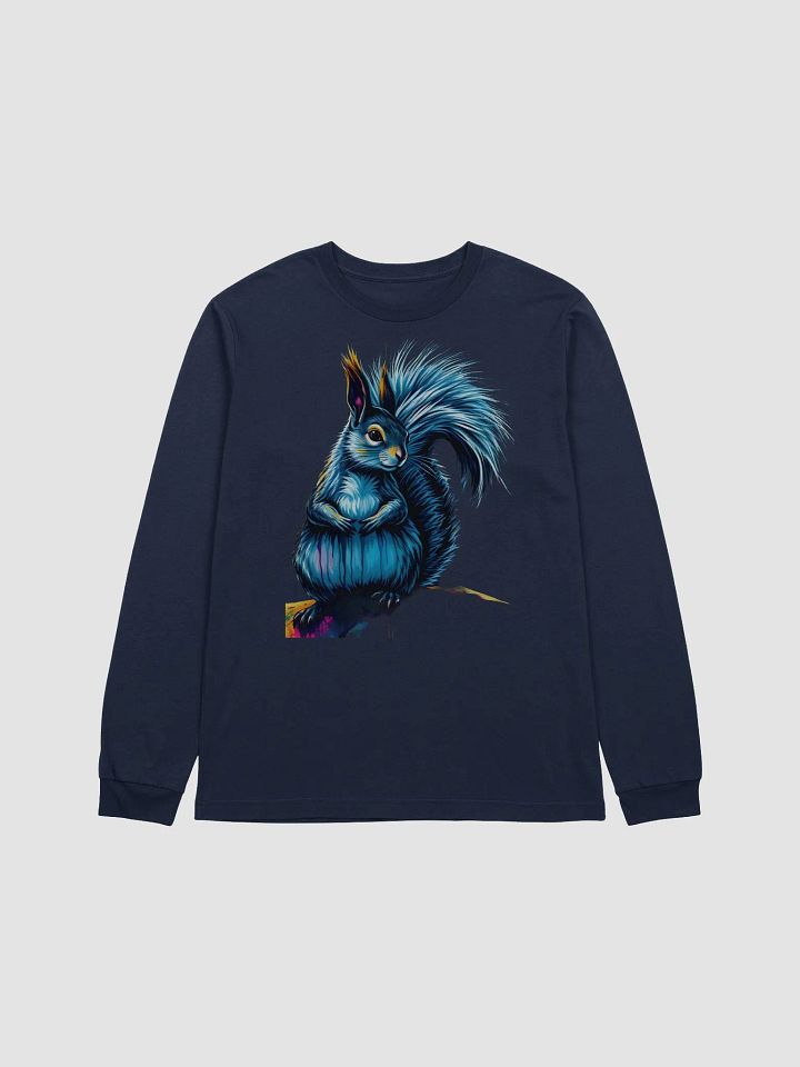 Vibrant Squirrel Illustration Long Sleeve Tee product image (1)