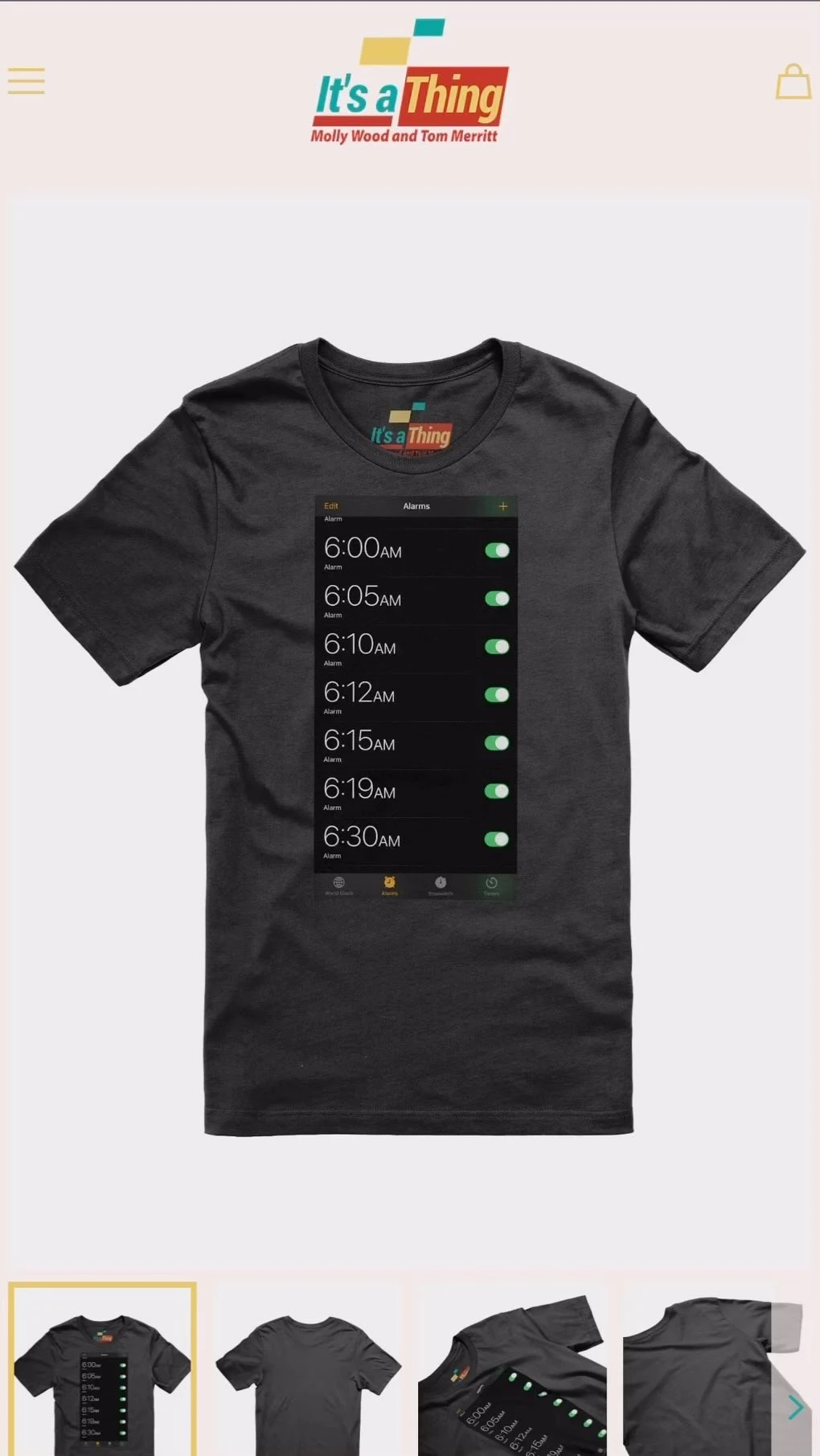 Just launched IAT merch! Link in bio. Perfect for ignoring your #alarmclock