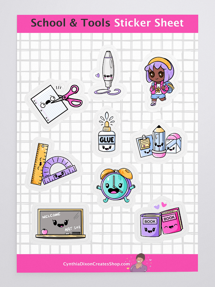 School and Tools Sticker Sheet product image (1)