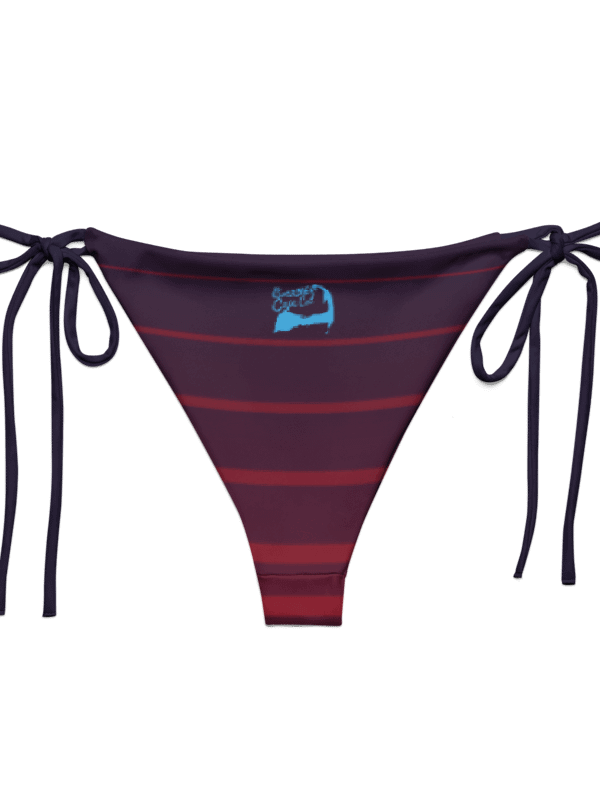 Purple Stripes String Bikini BOTTOM– BOURNE to Cape Cod™ | Blue Logos product image (2)