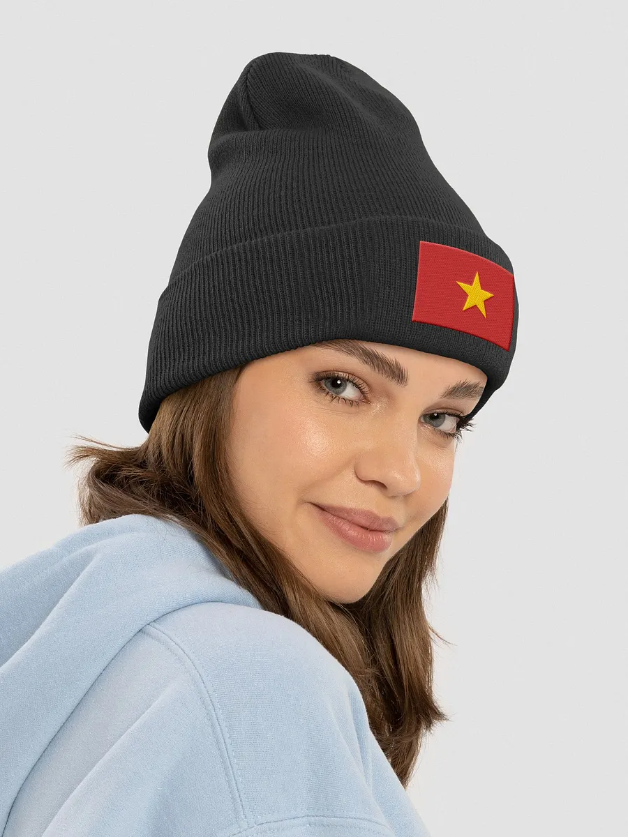 Vietnam Flag Beanie Hat product image (4)