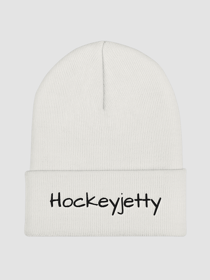 Hockeyjetty Beanie White product image (1)