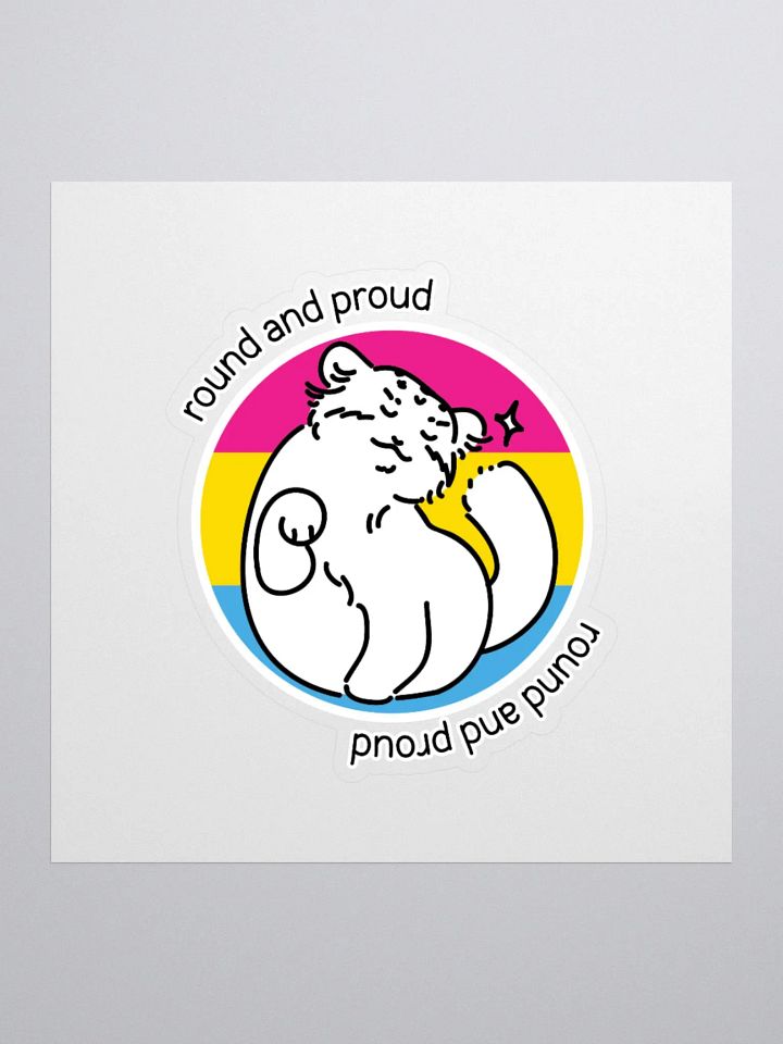 Round and Proud Manul Pansexual Version - Sticker product image (2)