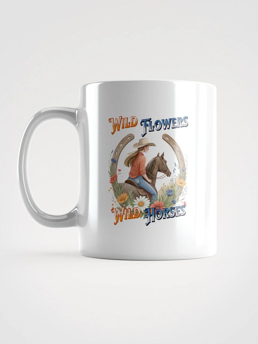 Wild Flowers Wild Horses Cowgirl Mug product image (1)