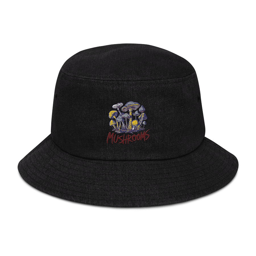 Mushroom Medley Denim Bucket Hat product image (2)