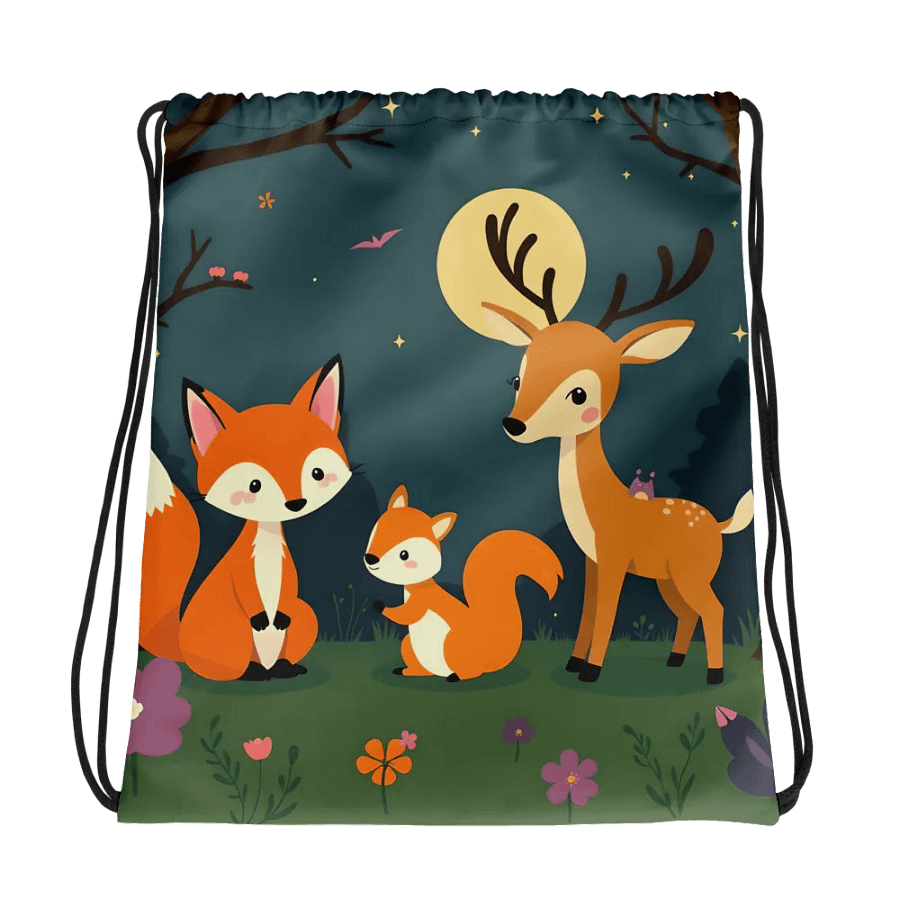 Enchanted Forest All-Over Print Drawstring Bag product image (1)