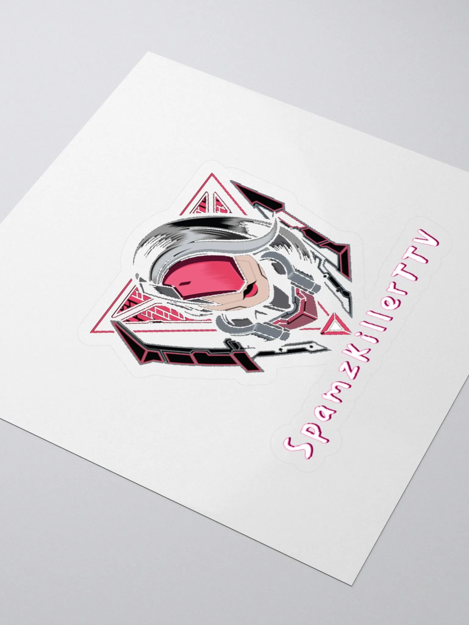 Futuristic Robo-Visor Kiss Cut Stickers product image (3)