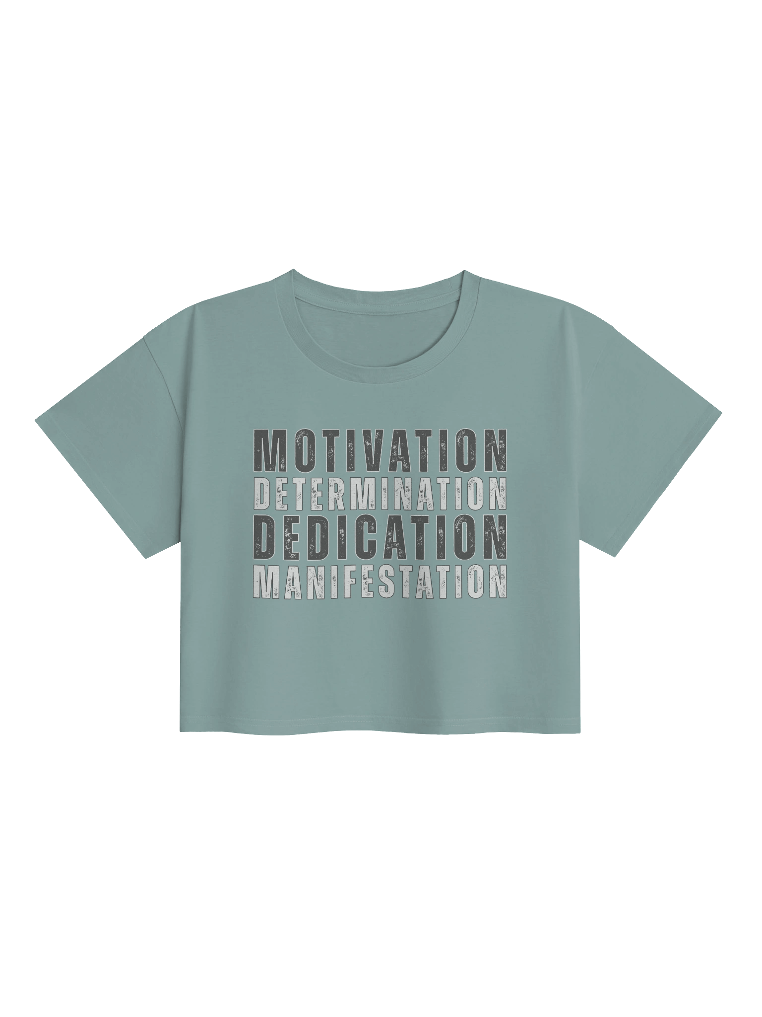 Motivation Determination Dedication Manifestation Crop Top product image (1)