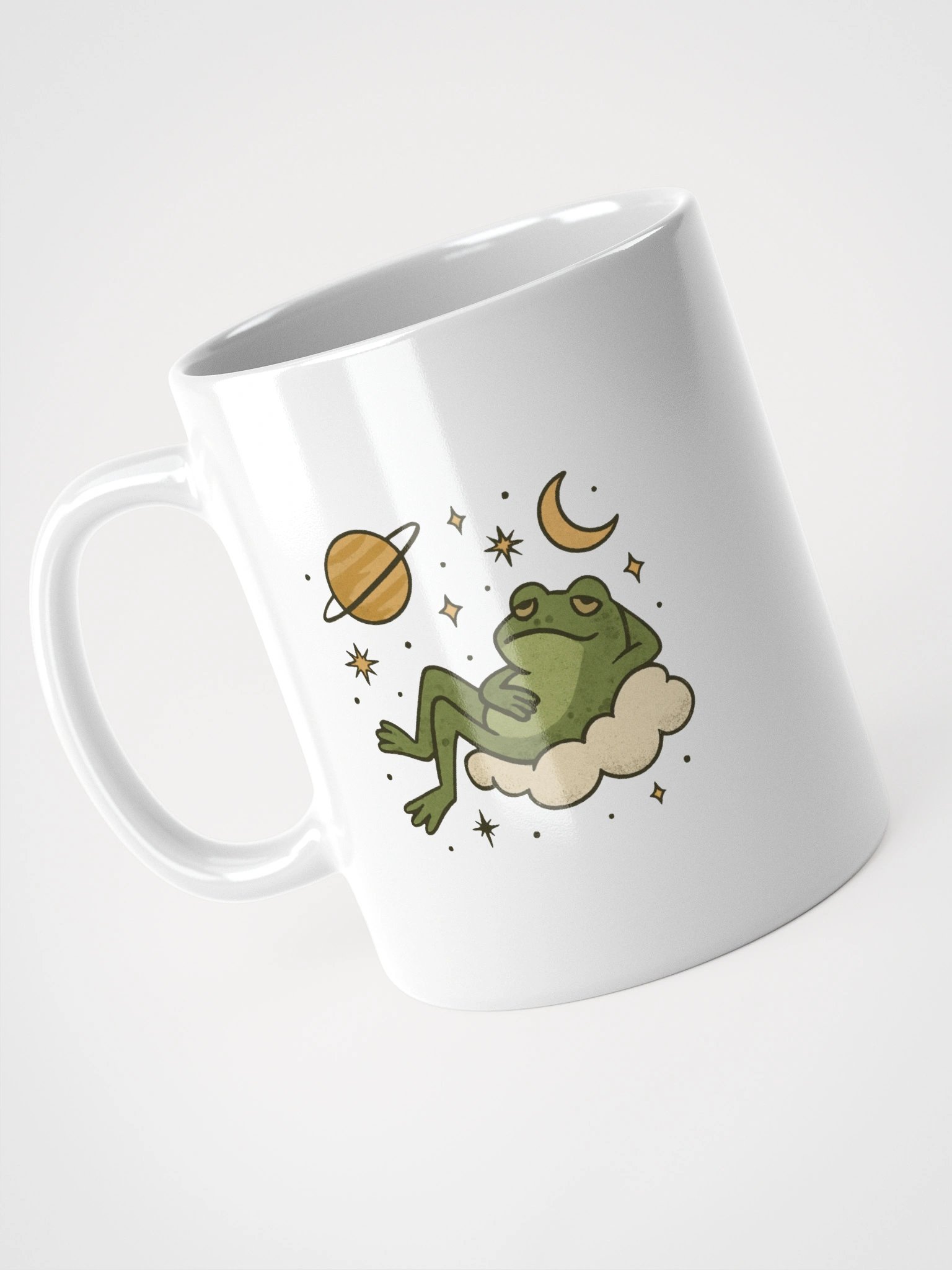 Cosmic Frog White Glossy Mug product image (9)