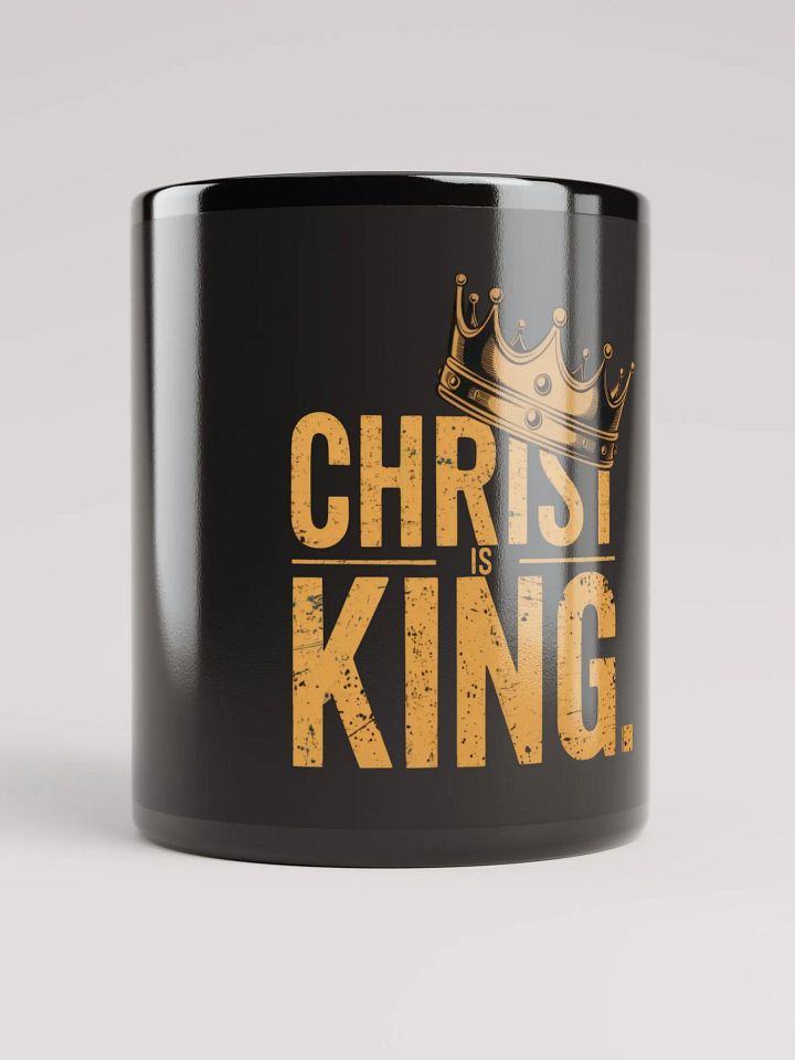 Christ is King Black Glossy Mug product image (1)