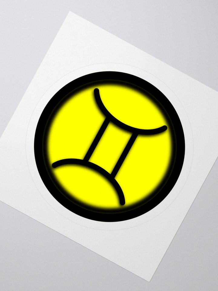 Gemini Symbol Kiss Cut Stickers product image (5)