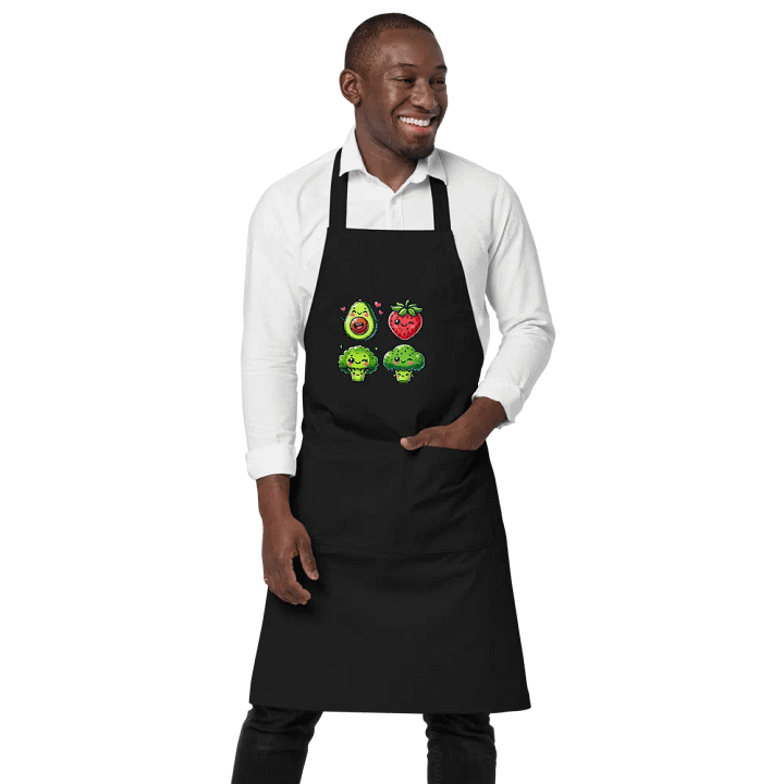 Cheerful Food Friends Apron product image (1)