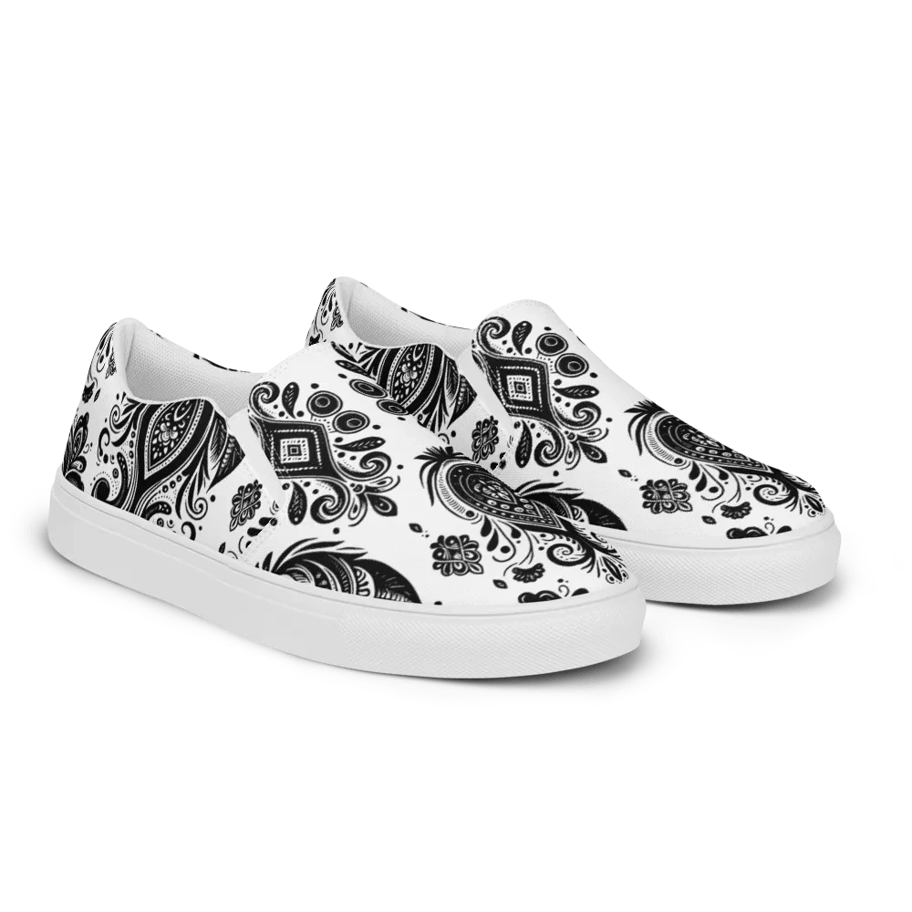 Paisley Power: Chic Slip-On Canvas Shoes product image (9)