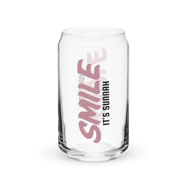"Smile It's Sunnah" Glass in Dusty Rose product image (1)