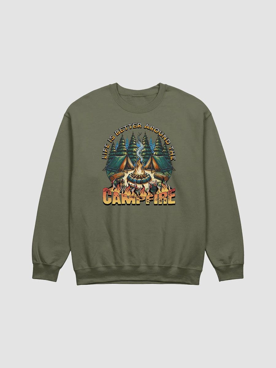 Life Is Better Around The Campfire Vibes Crewneck Sweatshirt product image (11)