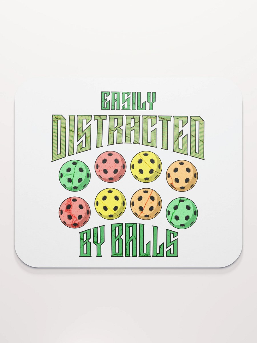 Easily Distracted By Balls Pickleball Mouse Pad product image (1)