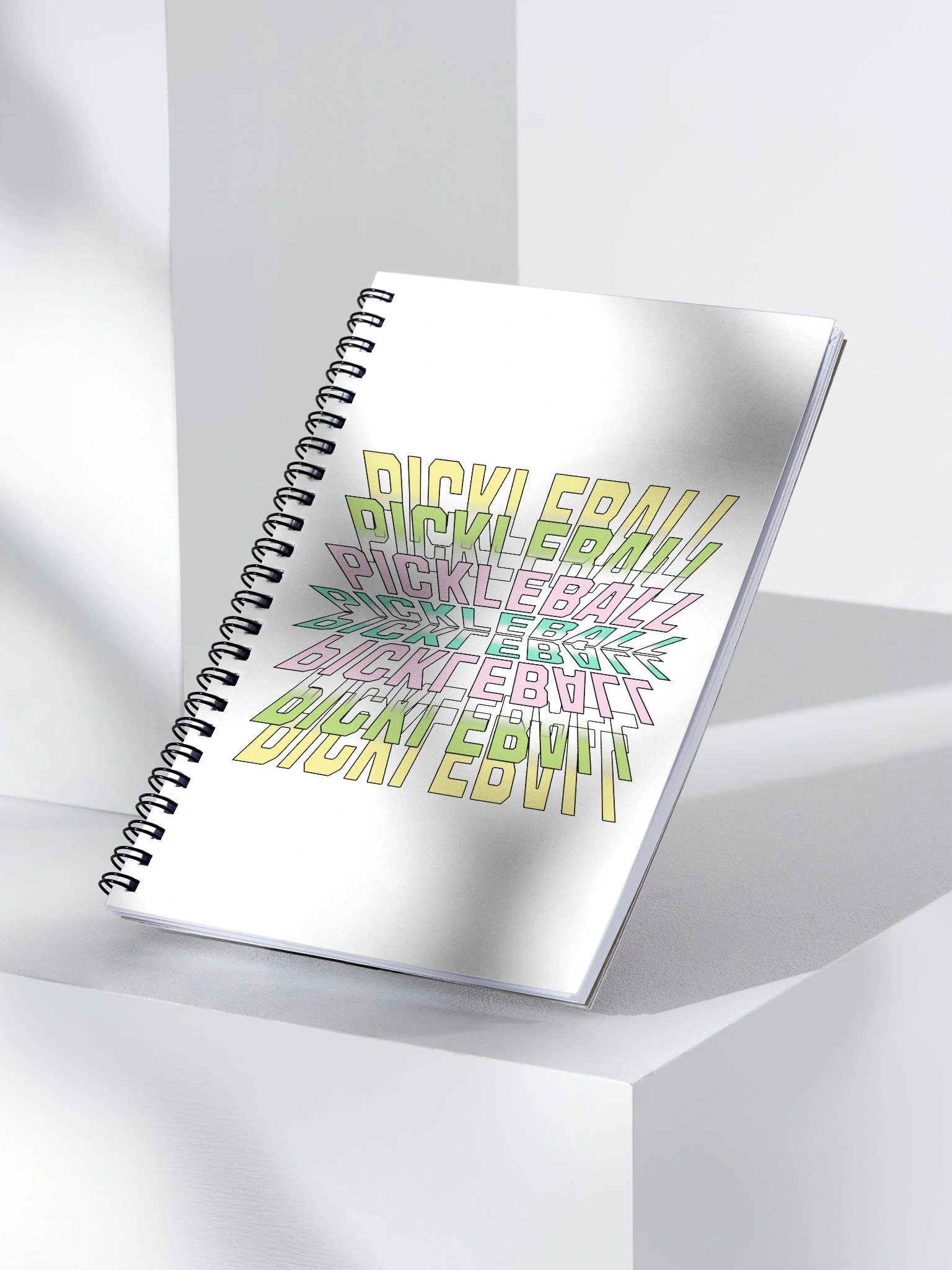 Pickleball Stacked Paradise Spiral Notebook product image (3)