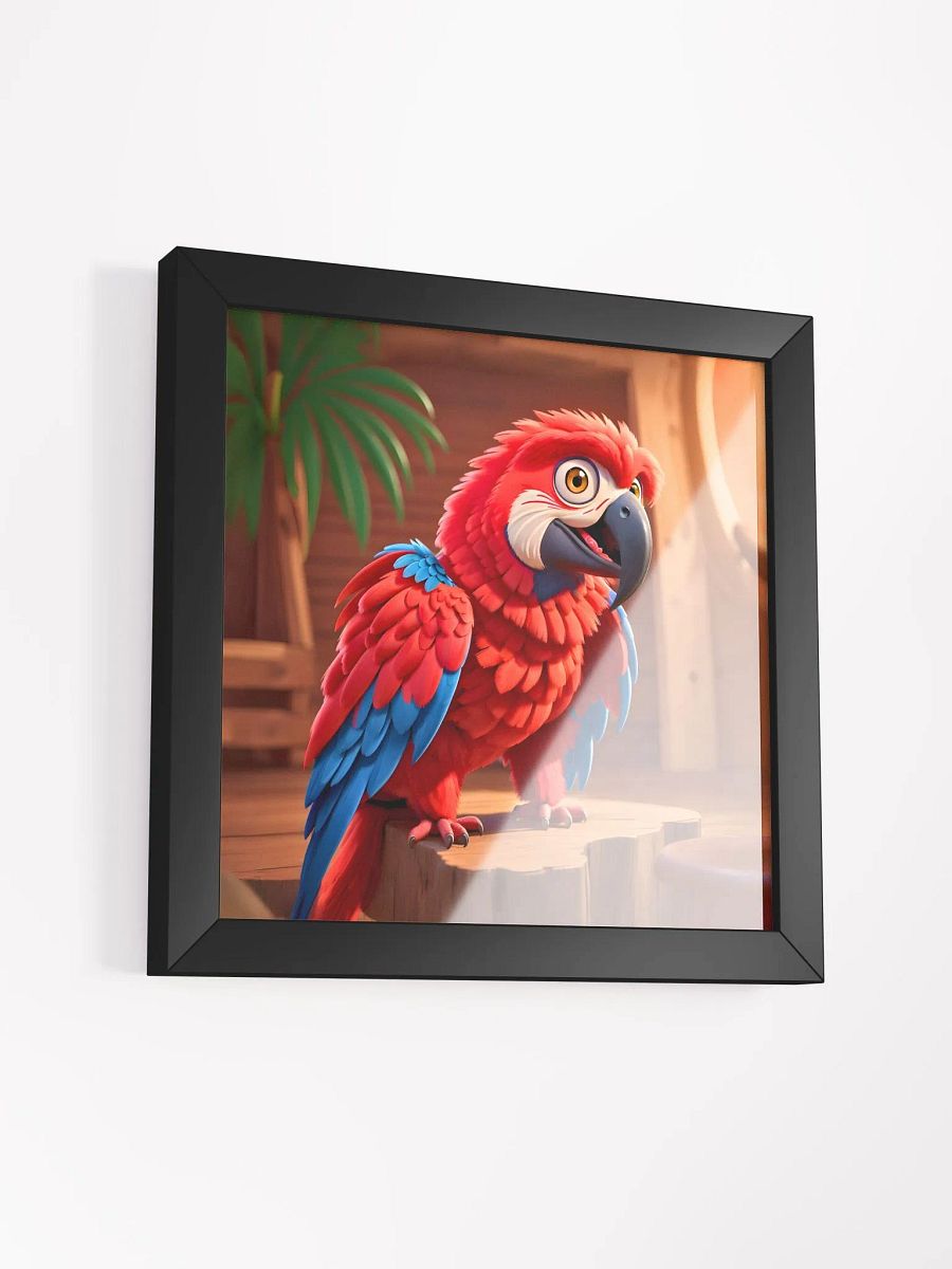 Endangered Species - Mexico - Scarlet Macaw Eco-Friendly Ayous Wood Framed Poster product image (3)