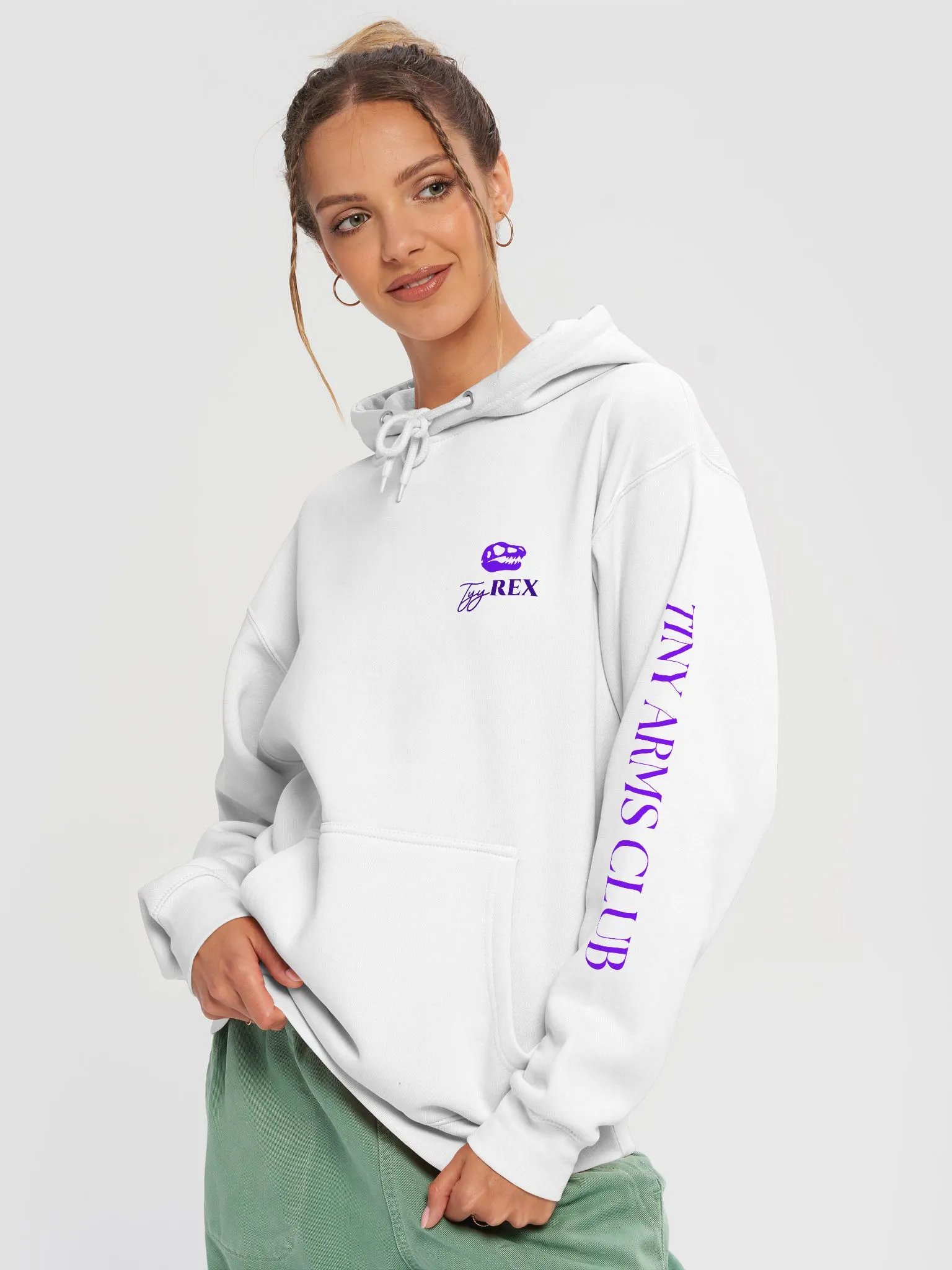 Tiny Arms Club Purple Logo Hoodie product image (1)